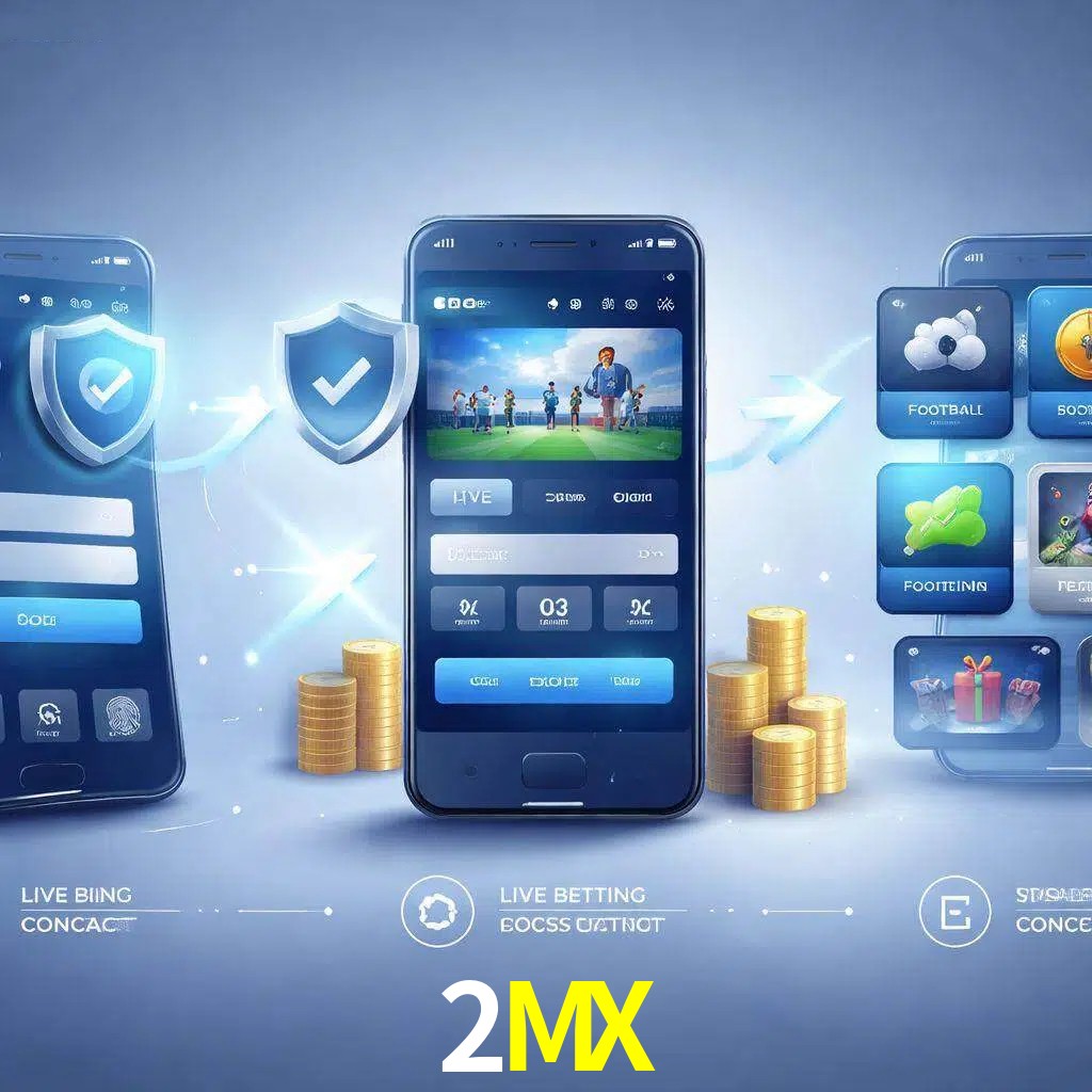 Pasos de acceso a la app 2MX en pantalla de teléfono móvil